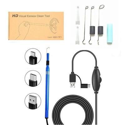3 in 1 Endoscope Camera Otoscope Ear Cleaning Kit for Medical Toothpicks Earwax Removal Tool Ear Scope Ear Wax Removal Tool