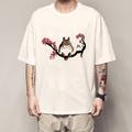 My Neighbor Totoro Cat T-shirt Anime Cartoon Anime Classic Street Style T-shirt For Couple's Men's Women's Adults' Hot Stamping