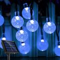Solar String Lights LED Outdoor Lights 6.5m 30 LEDs Set Mounting Bracket Warm White Wedding Party Holiday Patio Garden 3V