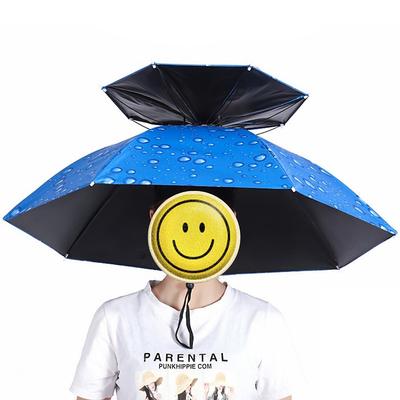 Outdoor Sunshade Hat Portable Head-mounted Sunshade Summer Rain And Sun Protection Outdoor Fishing Umbrella