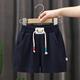 Kids Boys Shorts Solid Color Comfort Shorts Outdoor Adorable Daily Black Navy Blue Royal Blue Mid Waist