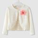 Kids Girls' Cardigan Floral Outdoor Long Sleeve Lace Fashion 3-7 Years Summer White Yellow Pink