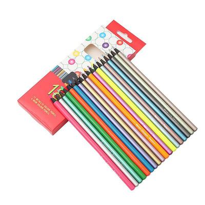 Metallic Colored Pencils 18Pcs Coloring Sketching Drawing Pencil Art Supplies, Back to School Gift