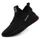 Men's Trainers Athletic Shoes Sneakers Steel Toe Shoes Work Sneakers Safety Shoes Sporty Classic Chinoiserie Office Career Tissage Volant Breathable Non-slipping Wear Proof Lace-up Black / Red Black