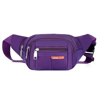 Black Waterproof Waist Bag – Multi-Pocket Fanny Pack for Travel, Hiking, Running, and Outdoor Sports