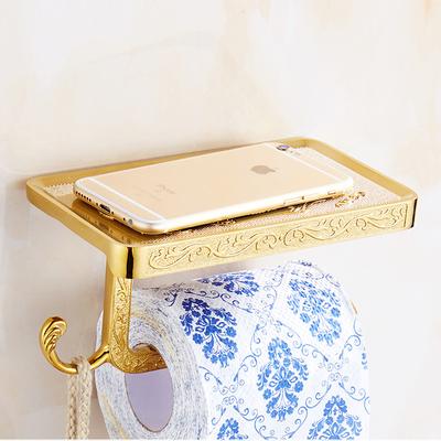 Retro Toilet Paper Holder Mobile Phone Storage Shelf Holder Wall Mounted Rack Toiletpaper holder Bathroom Decor Organization and Storage Toilet Paper Holder Toilet Paper Holder Stand