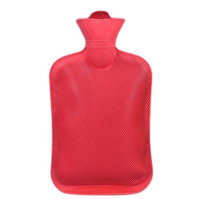 2 Liter Capacity Classic Rubber Hot Water Bottle Hot Compress Pain Relief from Headaches Cramps Arthritis Back Pain Sore Muscles Warmer Bag for Heat Compress Bed Heater and Feet Warmers