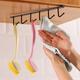 Iron 6 Hooks Storage Shelf Wardrobe Cabinet Metal Under Shelves Mug Cup Hanger Bathroom Kitchen Organizer Hanging Rack Holder