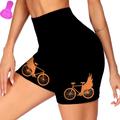 21Grams Women's Bike Shorts Cycling Shorts Bike Shorts Pants Mountain Bike MTB Road Bike Cycling Sports Graphic 3D Pad Fast Dry Breathable Soft Green Black Polyester Spandex Clothing Apparel Bike Wear