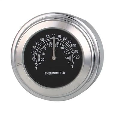 Motorcycle Waterproof Handlebar Mount Dial Clock/Thermometer