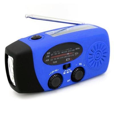 Multi-Band AM/FM/SW Portable Radio Emergency Hand Crank Solar Radio with LED Flashlight 2000mAh Power Bank Cell Phone Charger