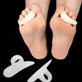 1Pair Silicone Toes Separator Foot Hallux Valgus Correction Bone Ectropion Adjuster Toes Outer Appliance Foot Care Tool Gel Bunion Big Toe Separator Spreader Eases Foot Pain