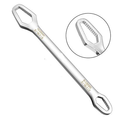 1PC 3-24mm Multifunctional Double Head Wrench, Household Tools Universal Self-tightening Adjustable Special-shaped Wrench Portable Hand Tools