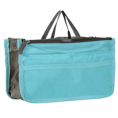 Handbag Organizer Insert for Women – Large Capacity, Zipper Closure, Portable with Handle – Ideal for Travel, Documents, Cards, and Small Items