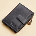 1pc Men's Genuine Leather Wallet Vintage Short Multi Function ID Card Holder RFID Blocking Zipper Coin Pocket Billfold Give Gifts To Men On Valentine's Day