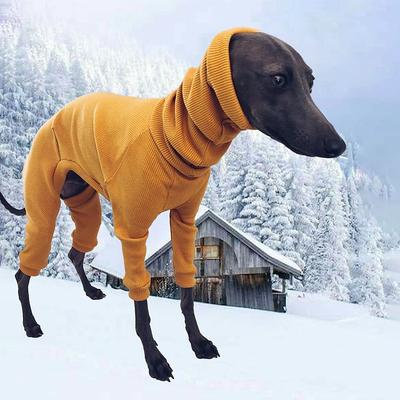 Winter Dog Coat Jacket Tight Dog Hoodie Dog Jumper Sweater for Greyhound Whippet,Dog Clothes Greyhound Turtleneck Sweatershirt Jumper,Warm T-Shirt Pet Clothes (Black,5XL)