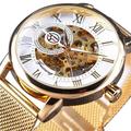 FORSINING Men Mechanical Watch Luxury Large Dial Fashion Business Hollow Skeleton Automatic Self-winding Waterproof Decoration Alloy Watch
