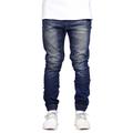 Men's Jeans Joggers Trousers Denim Pants Pocket Solid Colored Comfort Wearable Outdoor Daily Stylish Casual Black Dark Blue