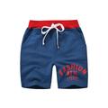 Kids Boys Shorts Pocket Letter Breathable Soft Comfort Shorts Outdoor Sports Cool Daily Yellow Blue Green Mid Waist