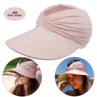 Summer Beach Sun Hat Women's Empty Top Hat 50 Sun Sun Hat Ladies Outdoor Sports Hat