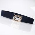 Women's Belt Alloy White Black Gray Pink Camel Wide Belt Outdoor Dailywear Daily Holiday Pure Color / Spring / Summer / Fall / Winter / Coffee