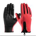 Winter Gloves Bike Gloves Cycling Gloves Ski Gloves Mountain Bike MTB Anti-Slip Touch Screen Gloves Thermal Warm Waterproof Full Finger Gloves Sports Gloves Fleece Silicone Gel Black Purple