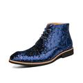 Men's Boots Dress Shoes Fashion Boots Daily Suede Booties / Ankle Boots Lace-up Black Royal Blue Summer Fall Winter