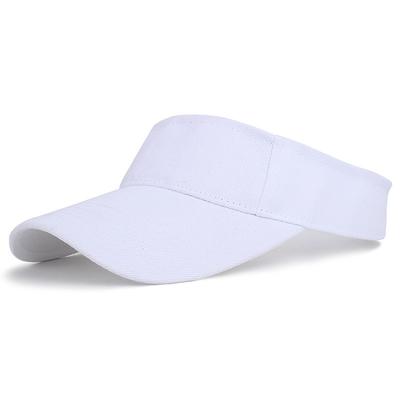 Visor Cap Dark Pink Black White UV Sun Protection Adjustable Size Breathable Tennis Golf Badminton Men's Women's Solid Color Cotton Polyester