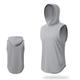 Men's Men Tops Tank Sleeveless Hoodie Hooded Sleeveless Sports Outdoor Vacation Going out Casual Daily Gym Quick dry Breathable Soft Plain Black White Activewear Fashion Sport