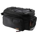 13 L Bike Trunk Bag with Rain Cover Bicycle Rack Rear Carrier Bag Extendable Large Capacity Saddle Bags Waterproof Bicycle Rear Rack Luggage Carrier Perfect for Cycling Traveling Camping Outdoor
