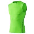 Men's Gym Tank Top Compression Tank Top Sleeveless Base Layer Athletic Winter Sweat wicking Quick Dry Gym Workout Basketball Running Sportswear Activewear Solid Colored Neon Green Black White