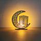 Ramadan Eid Mubarak Lights LED Wooden Night Light Decoration Lamp Star Moon Light Islamic Muslim Festival Home Decorations