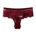 Women's Mesh Lace Basic Fashion Lace Pure Color Sexy Panties Basic Panties Micro-elastic Low Waist Blushing Pink S