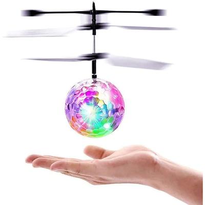 Magic Flying Ball Toy - Infrared Induction RC Drone, Disco Light LEDs, Rechargeable Indoor Outdoor Helicopter - for Boys Girls Festive Teens Tweens Adults