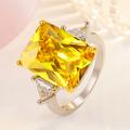 Ring Wedding Geometrical White Yellow Rosy Pink Copper Rhinestone Stylish Simple Luxury 1pc / Women's / One Earring