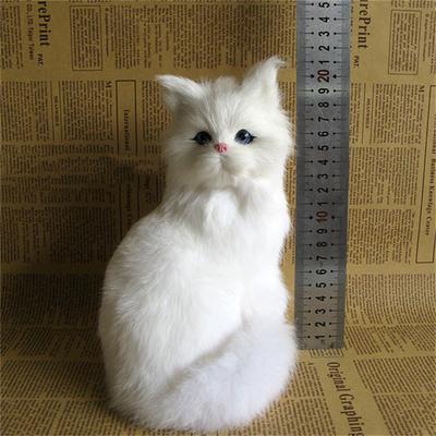 Simulated Animal Cat Creative Decoration Decoration Decoration Simulated Cat Model Squatting Cat Persian Cat Flower Cat Squatting Cat Little Cat