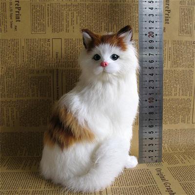 Simulated Animal Cat Creative Decoration Decoration Decoration Simulated Cat Model Squatting Cat Persian Cat Flower Cat Squatting Cat Little Cat