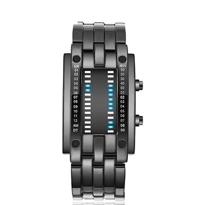Digital Watch for Men Cool Fashion Wristwatch LED Light Stainless Steel Sports Bracelet Male Wrist Watch Father's Day Gifts