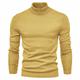 Men's Sweater Pullover Knit Turtleneck Vintage Style Soft Home Daily Clothing Apparel Fall Winter Green Blue S M L / Acrylic / Rib Fabrics / Long Sleeve / Hand wash / Unisex