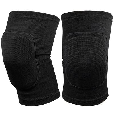 1pair Unisex Soft Knee Pads Non-Slip Elastic Protective Knee Pads Thick Sponge Anti-Collision Knee Sleeve Brace For Volleyball Running Dancing Football Climbing Black