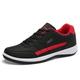 Men's Sneakers Running Shoes Tennis Shoes Comfort Shoes Casual Outdoor Daily Walking Shoes PU Black / Red White Dark Blue Fall
