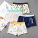 4Pieces of children's underwear boys boxer shorts 95% cotton 12 medium and large children's teenage boys student baby shorts