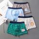 4Pieces of children's underwear boys boxer shorts 95% cotton 12 medium and large children's teenage boys student baby shorts