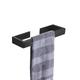 Bathroom Accessory Set, Self-adhesive Matte Black Stainless Steel Hardware Include Robe Hook, Towel Bar, Towel Holder, Toilet Paper Holder,for Home and Hotel