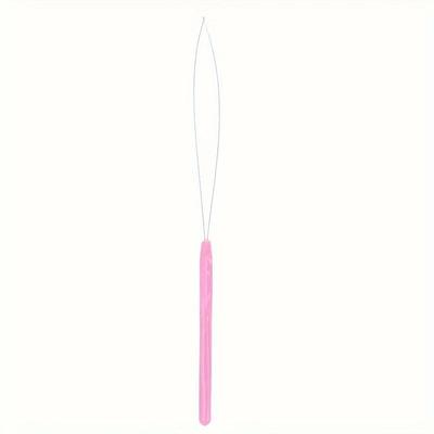 1pcs, Beading Device Long Stainless Steel Opening Curved Beading Needle Jewelry Beads Simple Wire Rope Pin DIY, Print Drawings Embroidery Cloth Threads Needles And Instruction, Weaving Tool Punch Need