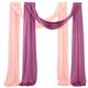 Sage Green Wedding Arch Drapes Chiffon Fabric Drapery Sheer Backdrop Curtains for Party Ceremony Arch Stage Decorations