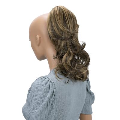 Hairpiece Ponytail Extensions Voluminous Wavy Blond Mix H136