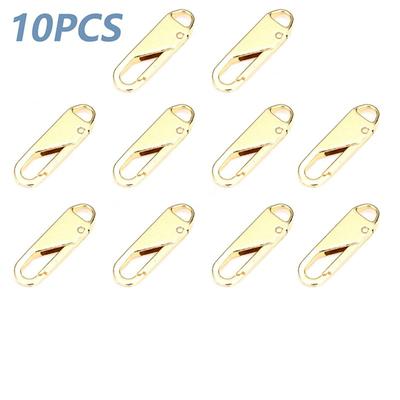 10pcs Universal Zipper Puller Detachable Zipper Head Instant Zipper Repair Kits For Zipper Slider DIY Sewing Craft Sewing Kits Zippers