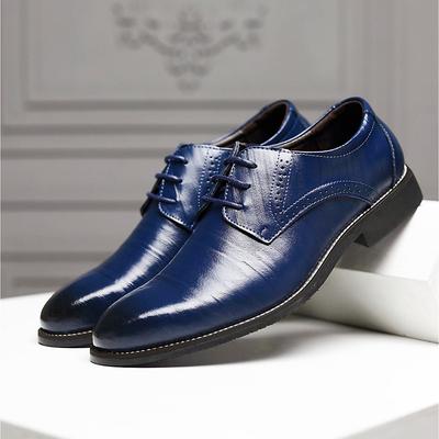 Men's Oxfords Derby Shoes Dress Shoes Business Classic Casual Wedding Daily Office Career Microfiber Black Blue Brown Summer Spring
