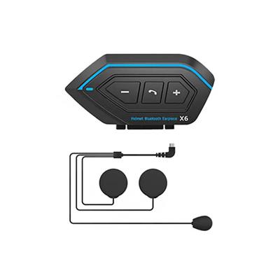 StarFire X6 Helmet Headset Motorbike Interphone Motorcycle BT-compatible Intercom Stereo Headset For Cell Phone